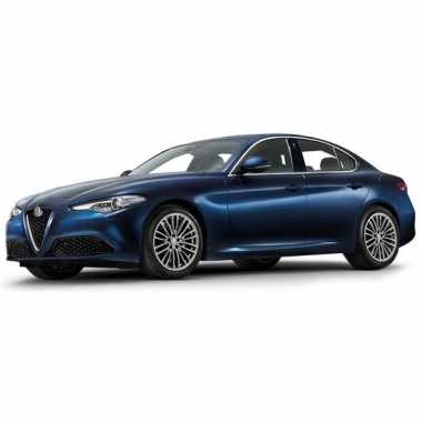 Modelauto alfa romeo giulia blauw 1:24
