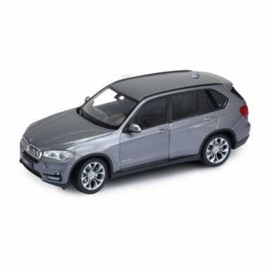 Modelauto bmw x5 2015 grijs schaal 1:24/20 x 8 x 7 cm