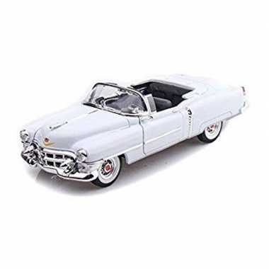 Modelauto cadillac eldorado 1953 wit schaal 1:24/23 x 8 x 6 cm