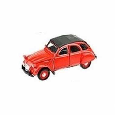 Modelauto citro?n 2cv rood1:36