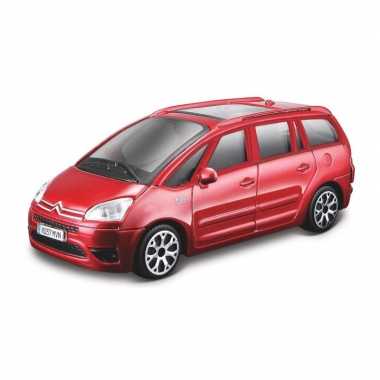 Modelauto citroen c4 picasso rood schaal 1:43/10 x 4 x 4 cm