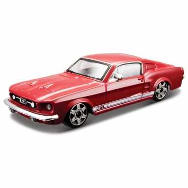 Modelauto ford mustang gt 1964 rood 10 cm 1:43