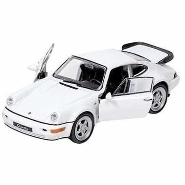 Modelauto porsche carrera wit 1:34