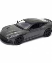 Modelauto aston martin superleggera 2019 grijs schaal 1 24 19 x 8 x 5 cm