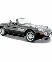 Modelauto bmw z8 zwart schaal 1 24 18 x 7 x 5 cm