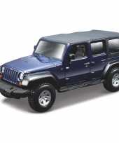 Modelauto jeep wrangler rubicon 1 32
