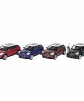 Modelauto mini cooper s paceman rood 11 cm